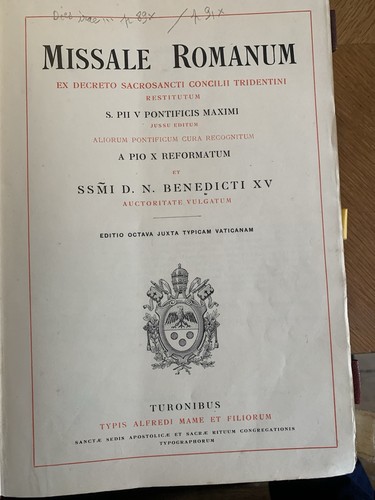 Missale romanum decreto - ex,