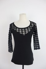 GUESS MAGLIA DONNA TG. S  WOMAN CASUAL VINTAGE T-SHIRT  TOP CANOTTA NYLON