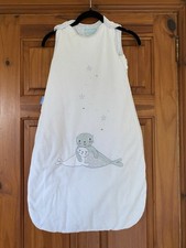 Sacco a pelo Grobag Accogliente Bianco Guarnizioni Fiocco di Neve Scintillante 3,5 Togs 6 - 18 Mesi