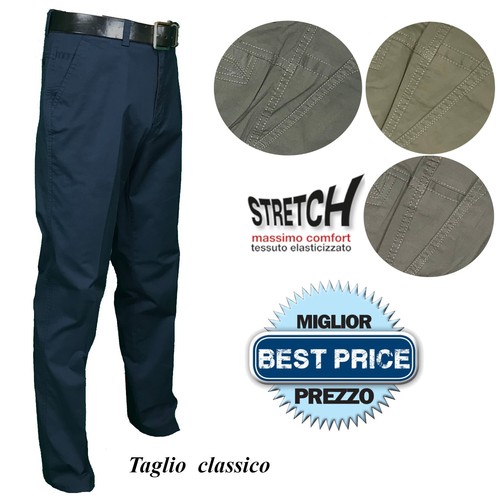 Pantalone uomo cotone - pantalone, classico