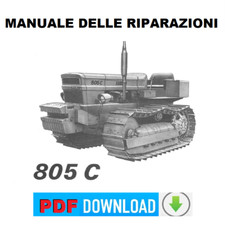 Trattore FIAT 805C Manuale officina Istruzioni riparazione assistenza ITALIANO