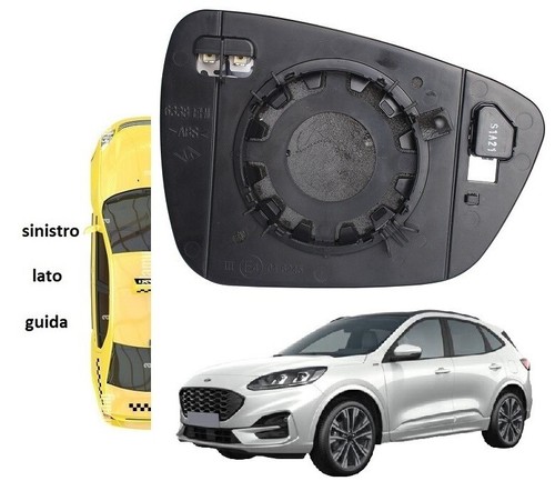 Piastra specchio retrovisore - piastra,