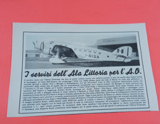 PUBBLICITA' 1937 ALA LITTORIA