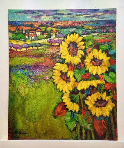Quadro paesaggio toscano - toscano, con