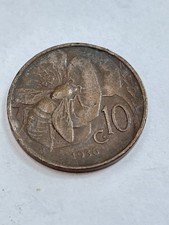D MONETA 10 CENTESIMI VITTORIO EMANUELE III 1936 RAME  OLD COPPER COIN