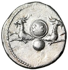 Divus vespasian denarius - divus, ar
