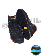 Scarpone Scarpa leggera Nero/Arancione Trekking Caccia suola Vibram "GARSPORT"