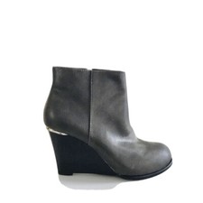 MOTIVI SCARPE ZEPPE GRIGIO SCURO ECOPELLE STIVALETTO TACCO NO GUES ZA RA LIUJ 