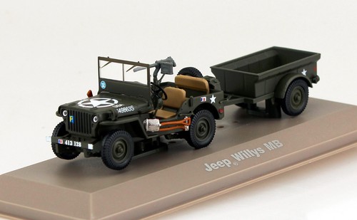 Modellino auto jeep - willys, con