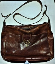 Borsa a tracolla vintage The Bridge in pelle marrone da donna