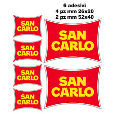 KIT 6 ADESIVI SAN CARLO SIMONCELLI SIC 58 - HONDA - OTTIMA QUALITA' VERNICIABILI
