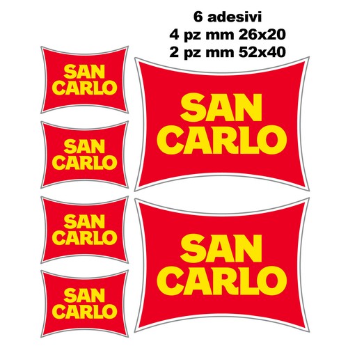Kit adesivi san carlo - 6,