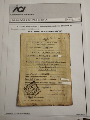175 complementare visura no - mv, complementare+visura