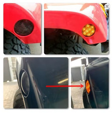 Coppia Frecce Laterali LED Nere Fumè  per Jeep Wrangler JK 07-17 - IMPERMEABILI