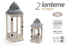 SET 2 LANTERNE PORTACANDELA