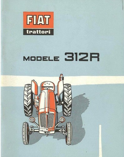 Fiat trattore modello 312r - modello,