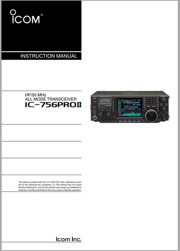 Icom 756pro manuale - ic-756pro,