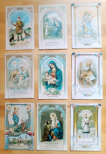 Lotto cartoline religiose