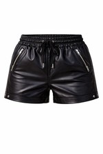 Pantaloncini donna in pelle