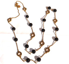 lunga collana dorata  vintage