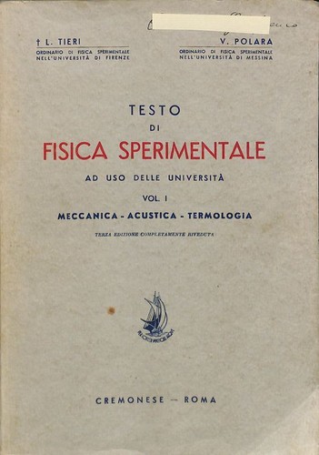 Testo fisica sperimentale - fisica,