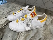 Adidas Stan Smith X LEGO Sneakers Donna Taglia 10.5 Fiore Giallo Edizione Limitata