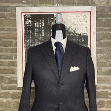 Giacca Elegante uomo Cashmere blu Nino Danieli - gessata- TG 46/48