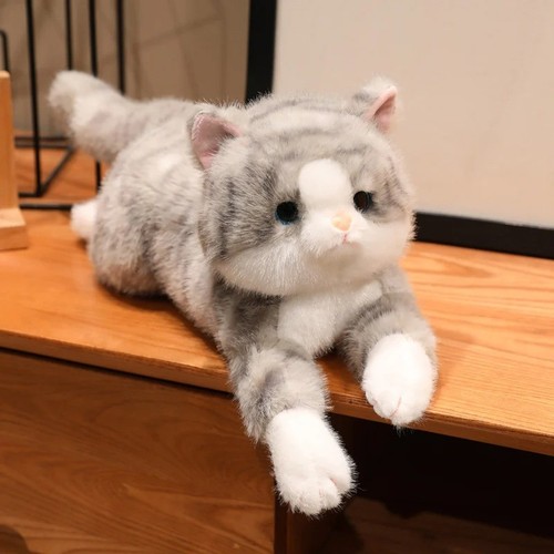 Peluche gatto gattino grigio