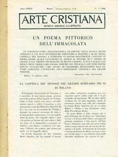 Arte cristiana 1946 - arte, 1946-1949