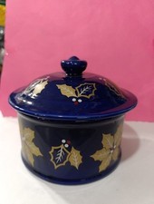 Scatola Ceramica Blu 17 Cm h 9