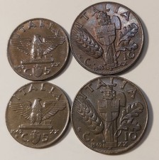 5 E 10  CENTESIMI 1942