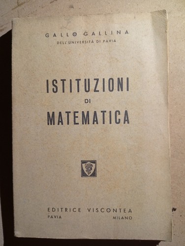 Istituzioni matematica - istituzioni, di