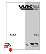 GEM WK2 Bedienungsanleitung Anleitung Deutsch- Emploi Francais WK-2 Generalmusic