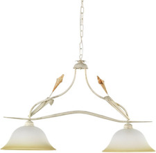 Lucrezia Lampadario Biliardo E27, Avorio, 85 X H 110 Cm, Metallo;Vetro