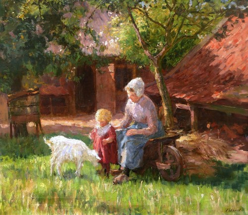 Quadro francese cornice madre - francese,
