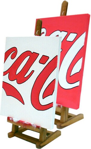 Due quadri pop art - coca, cola