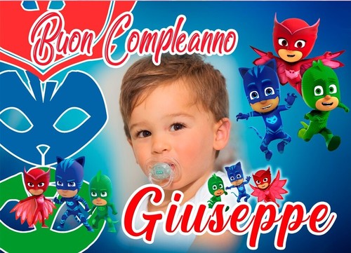 Striscione compleanno pj - -,