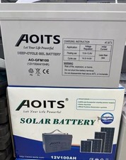 batteria gel 12 vl 100 ah per kit fotovoltaico pannello solare camper accumulo 