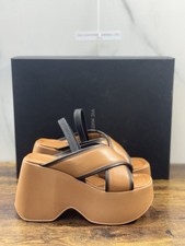 Vic Matie’ Sandalo Donna Travel Zeppa Pelle Cuoio Extra Light 38