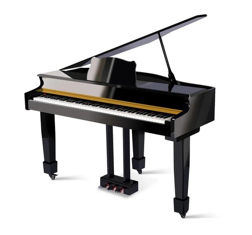 Pianoforte coda nero - a,