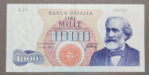 1000 lire verdi - 1000, tipo