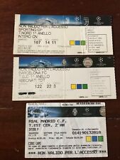 Juventus lotto 3 biglietti Sporting Real Madrid Barcelona