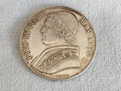 Moneta argento scudo 1847 - moneta,