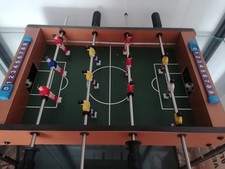 calcio balilla da tavolo in legno, biliardino da casa con 2 palline