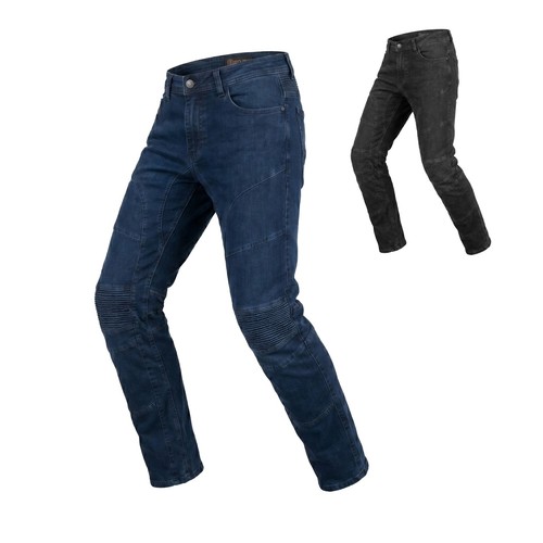 Jeans pantaloni moto con