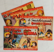 PATTUGLIA RADIO K-4 n.1/4 serie completa Nerbini 1949 !!!
