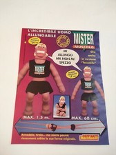 Inserto pubblicità 1994 Mister Muscolo uomo allungabile Ceppiratti non mi spezzo