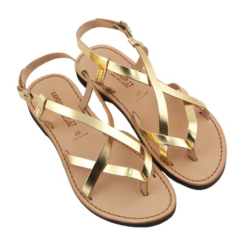 Sandali donna bassi oro - bassi,