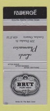 Copertina Matchbook - Brut After Shave Lords Drug London ON 30 Strike
