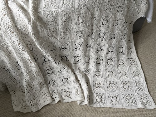 Antique french hand crocheted - french,